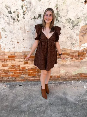 Ashton Floral Babydoll Ruffle Sleeve Mini Dress