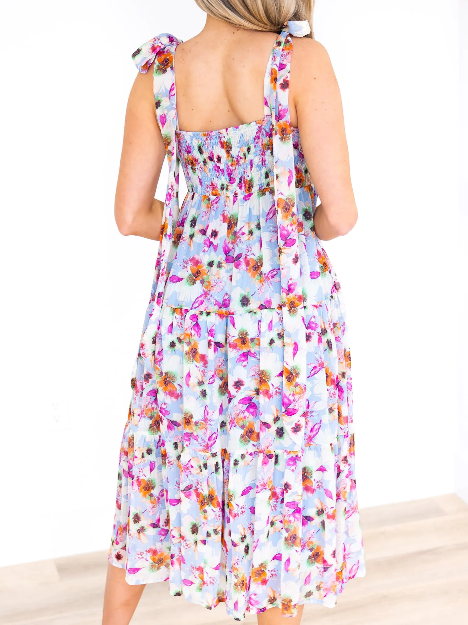 Because I'm Happy Floral Maxi Dress