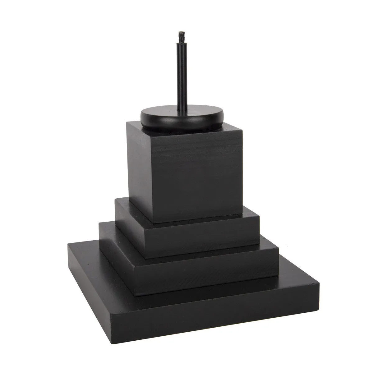 Black Wood Display Stand, Short
