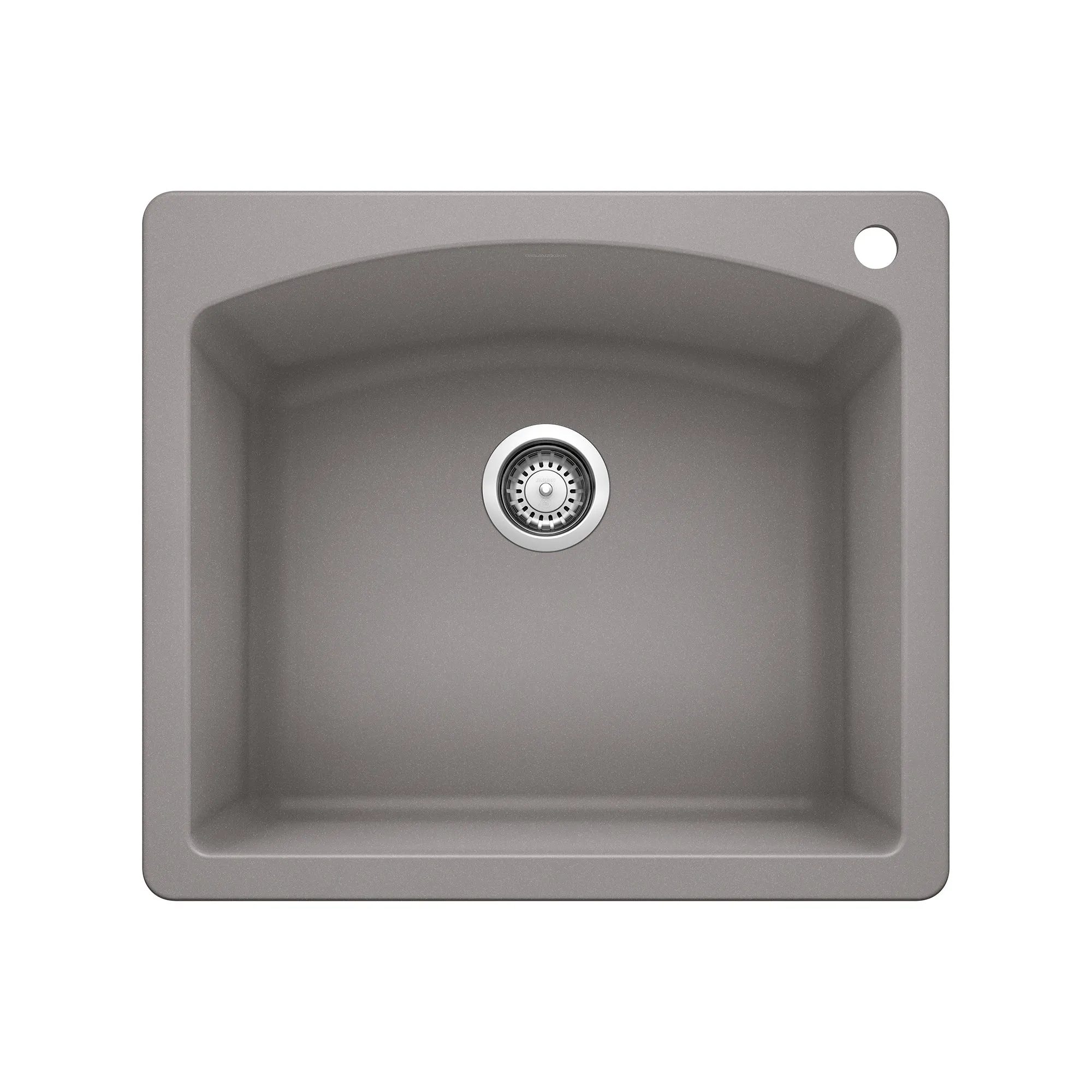 BLANCO 25" Diamond Single Bowl Dual Mount SILGRANIT Kitchen Sink