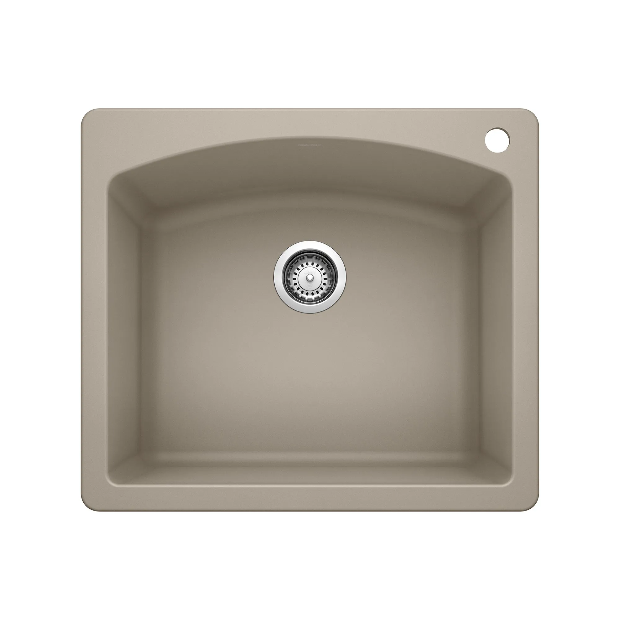 BLANCO 25" Diamond Single Bowl Dual Mount SILGRANIT Kitchen Sink