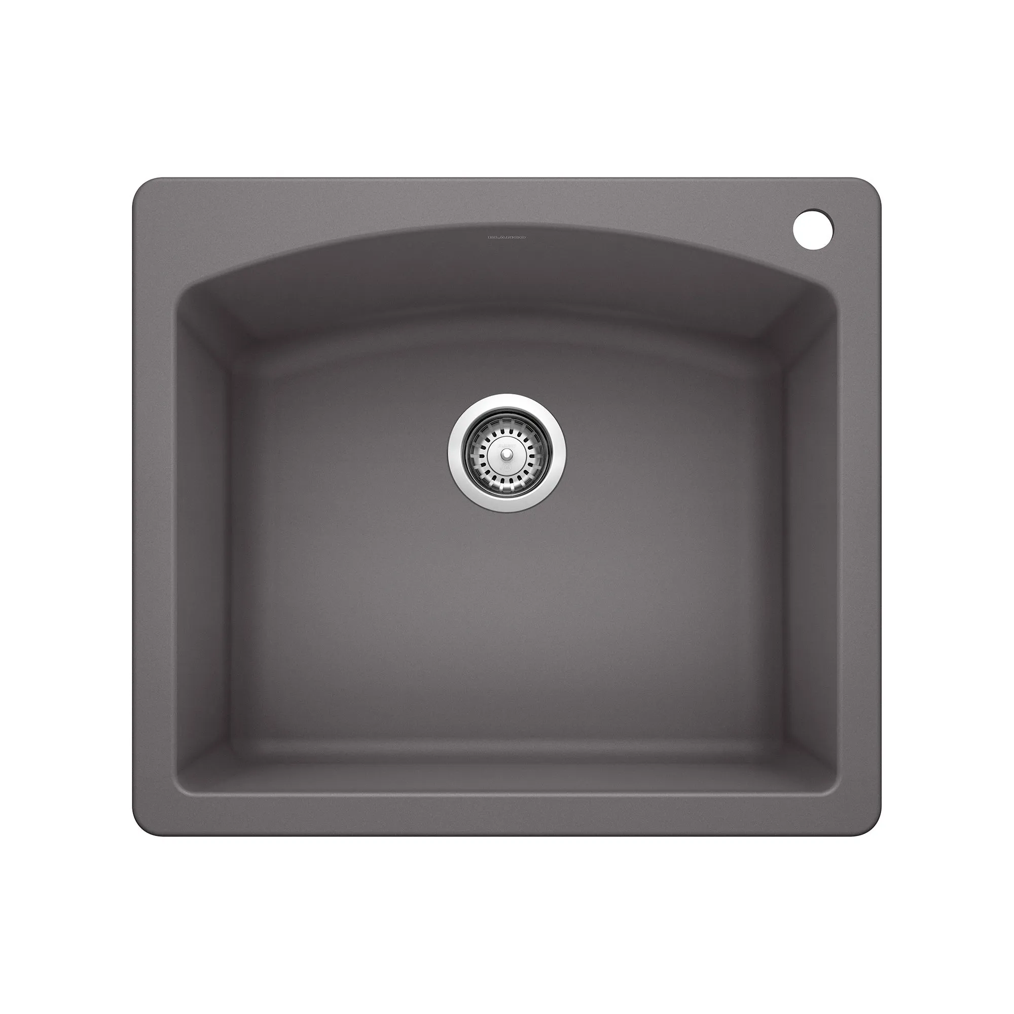 BLANCO 25" Diamond Single Bowl Dual Mount SILGRANIT Kitchen Sink