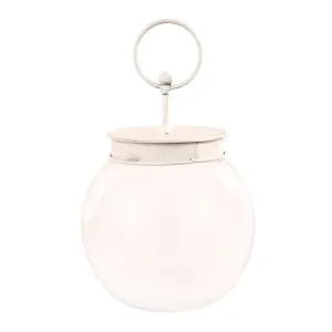 Bubble Jar with White Lid