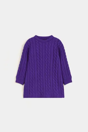 Cable Knit Sweater Dress