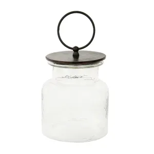 Celebrate Every Day Black Wood Finial Jar