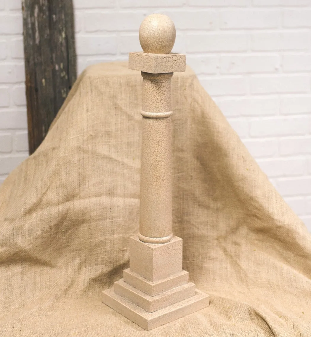 Cream Display Pole, Tall