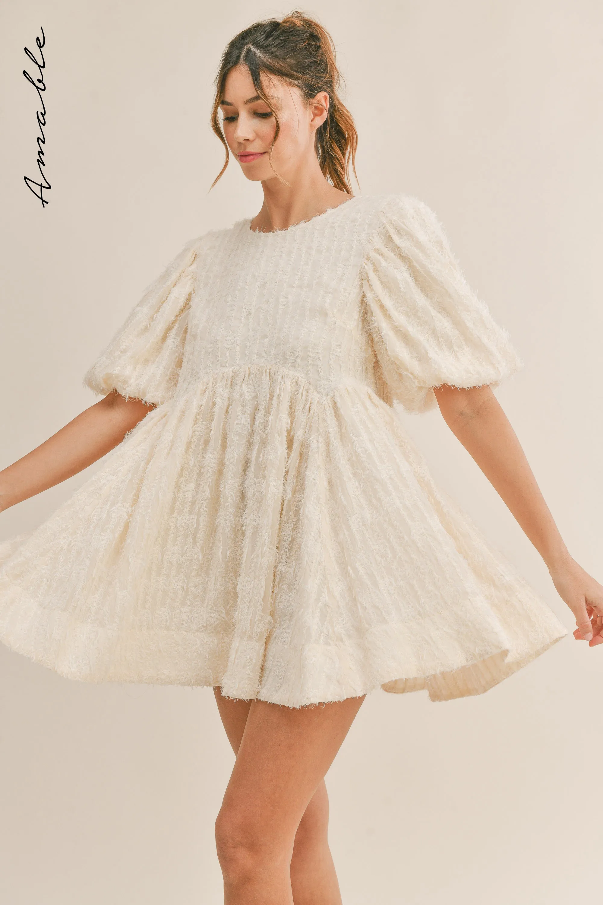 DAHLIA TEXTURED MINI DRESS