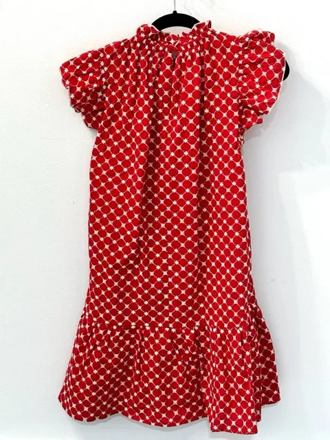 Embroidered Babydoll Dress