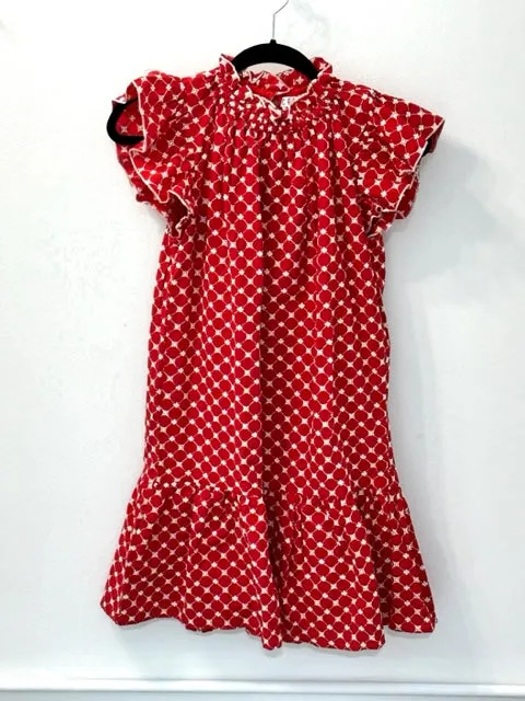 Embroidered Babydoll Dress