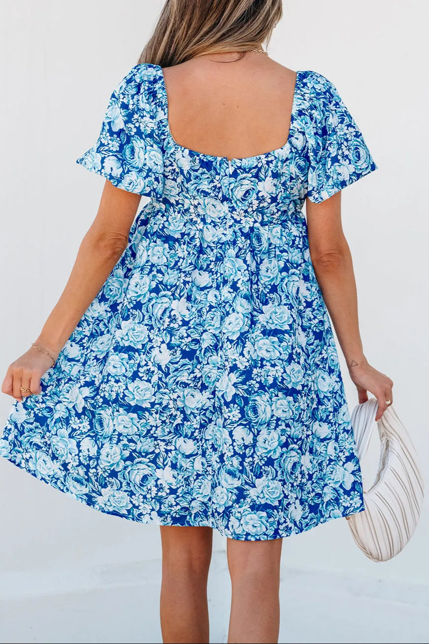 Floral Babydoll Mini Dress