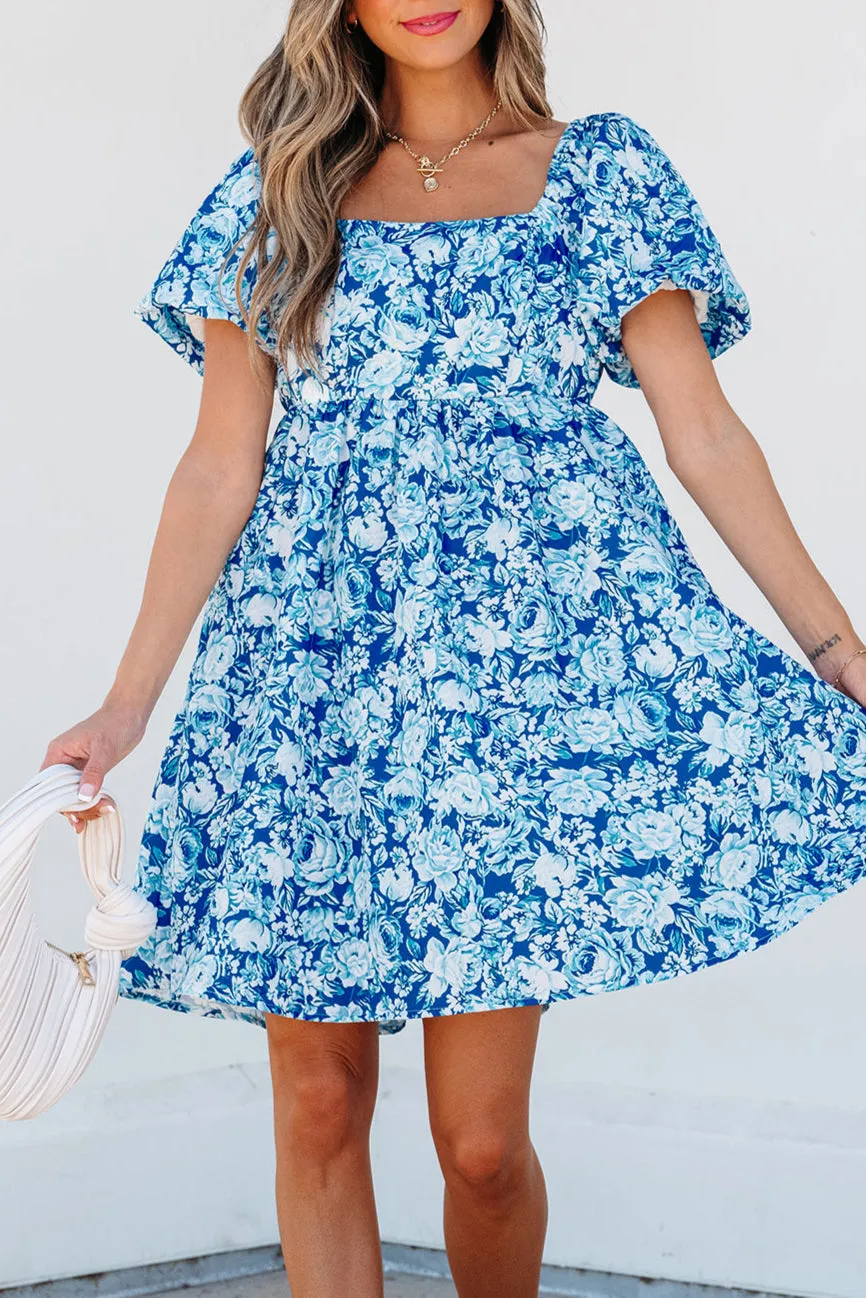 Floral Babydoll Mini Dress