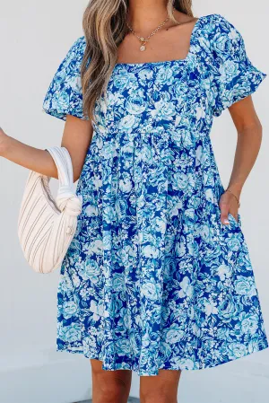 Floral Babydoll Mini Dress