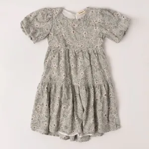 Floral Puff Sleeve Babydoll Dress