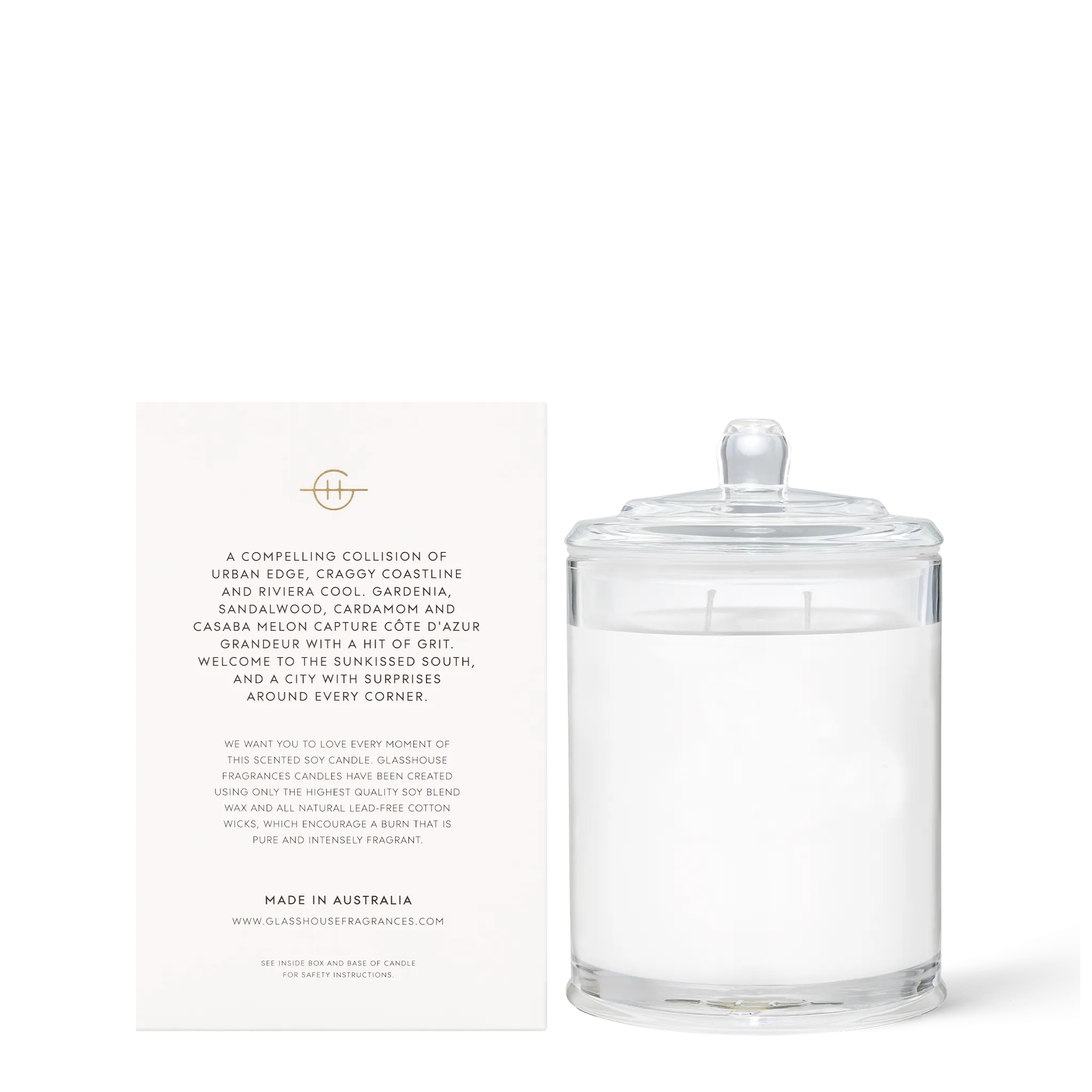 GLASSHOUSE 380g Candle MARSEILLE MEMOIR