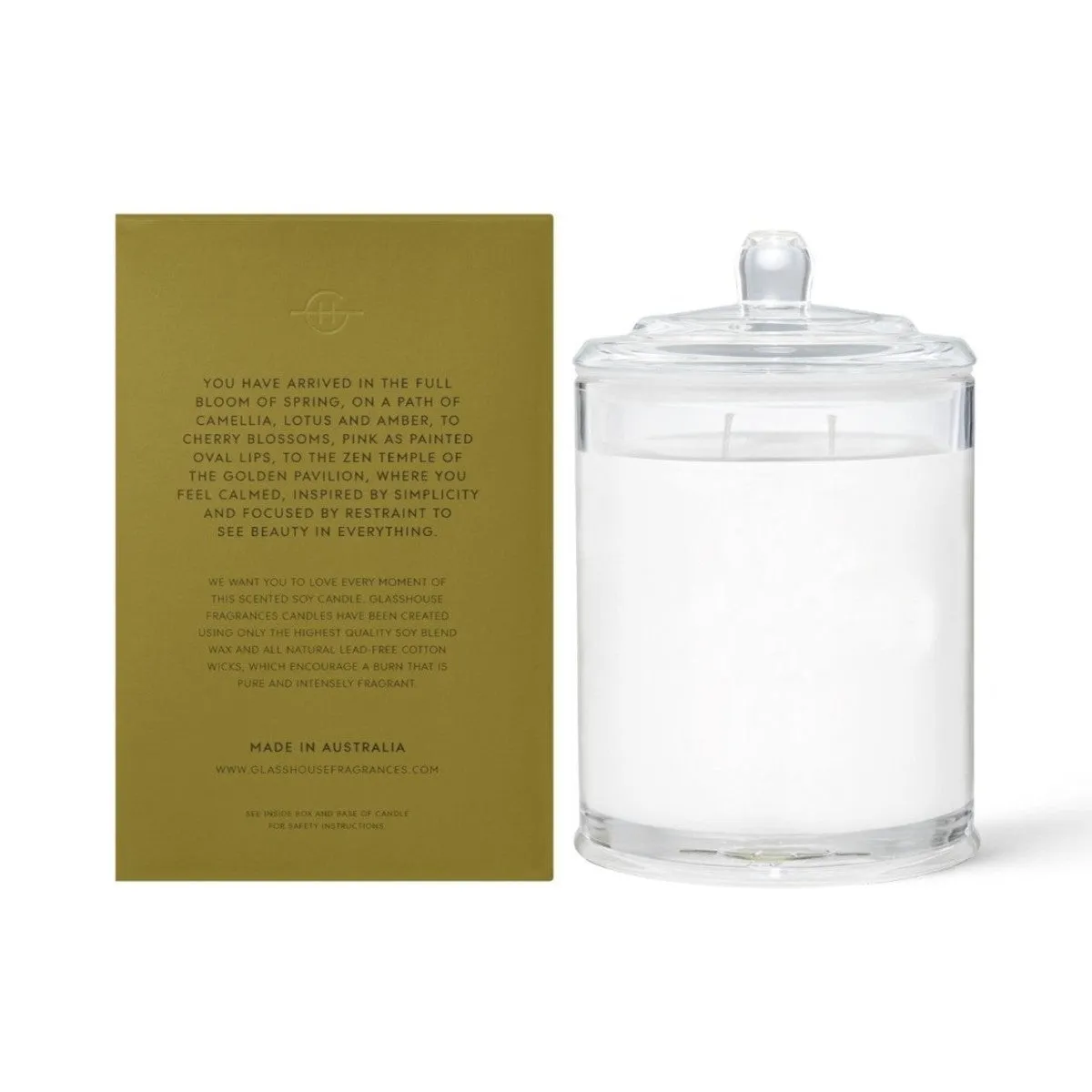 Glasshouse Fragrances Kyoto In Bloom Candle 380g