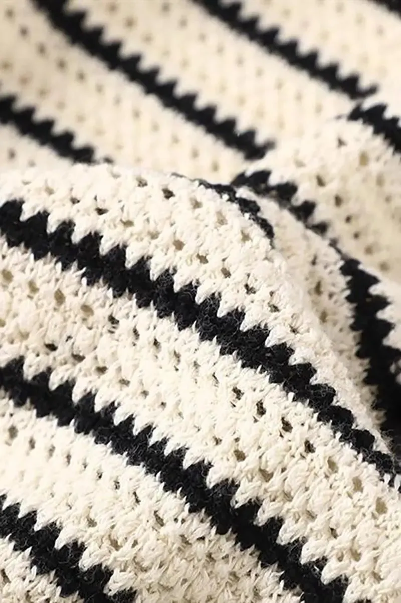 Loose Fit Striped Knit Dress