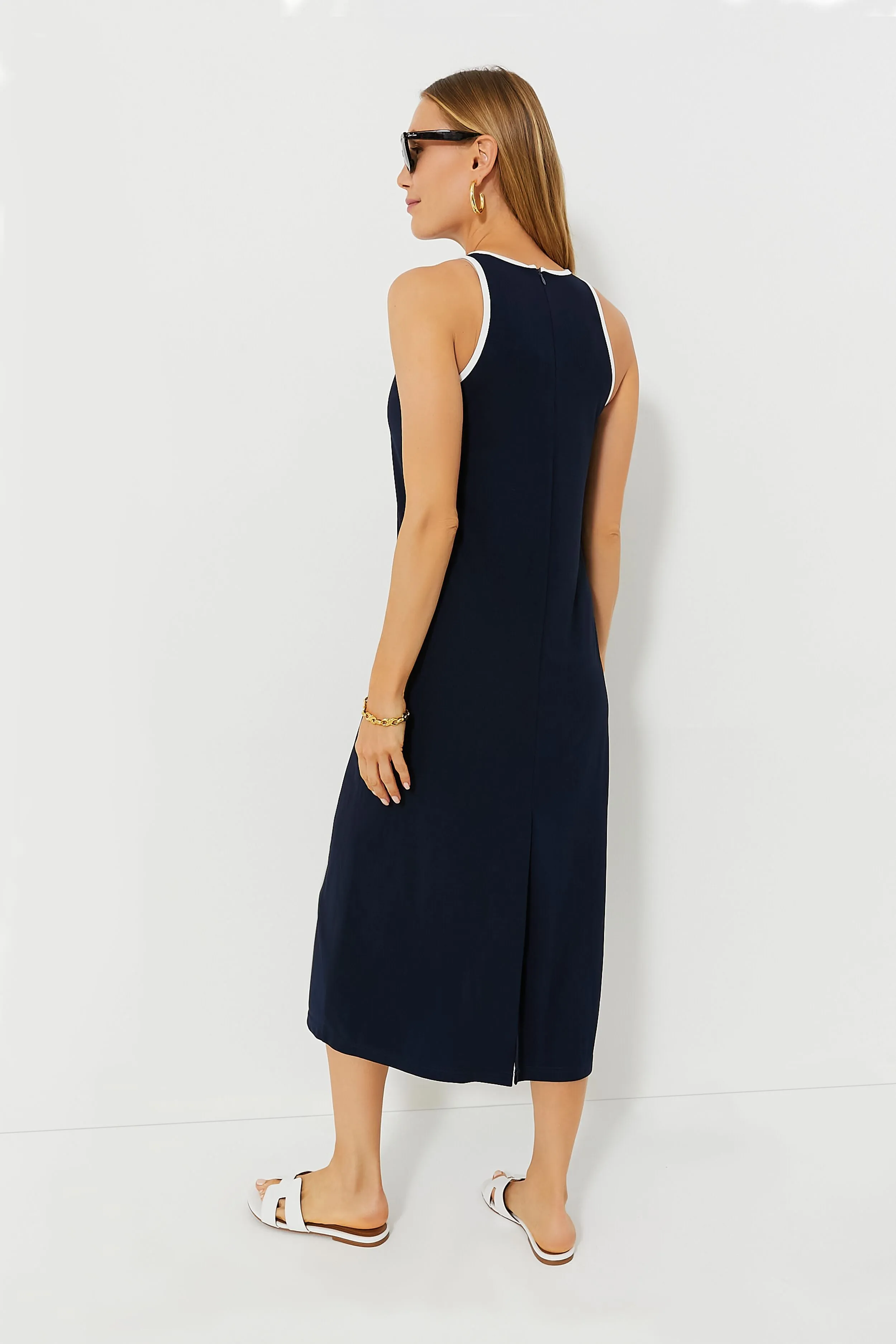Navy Tori Racerback Dress