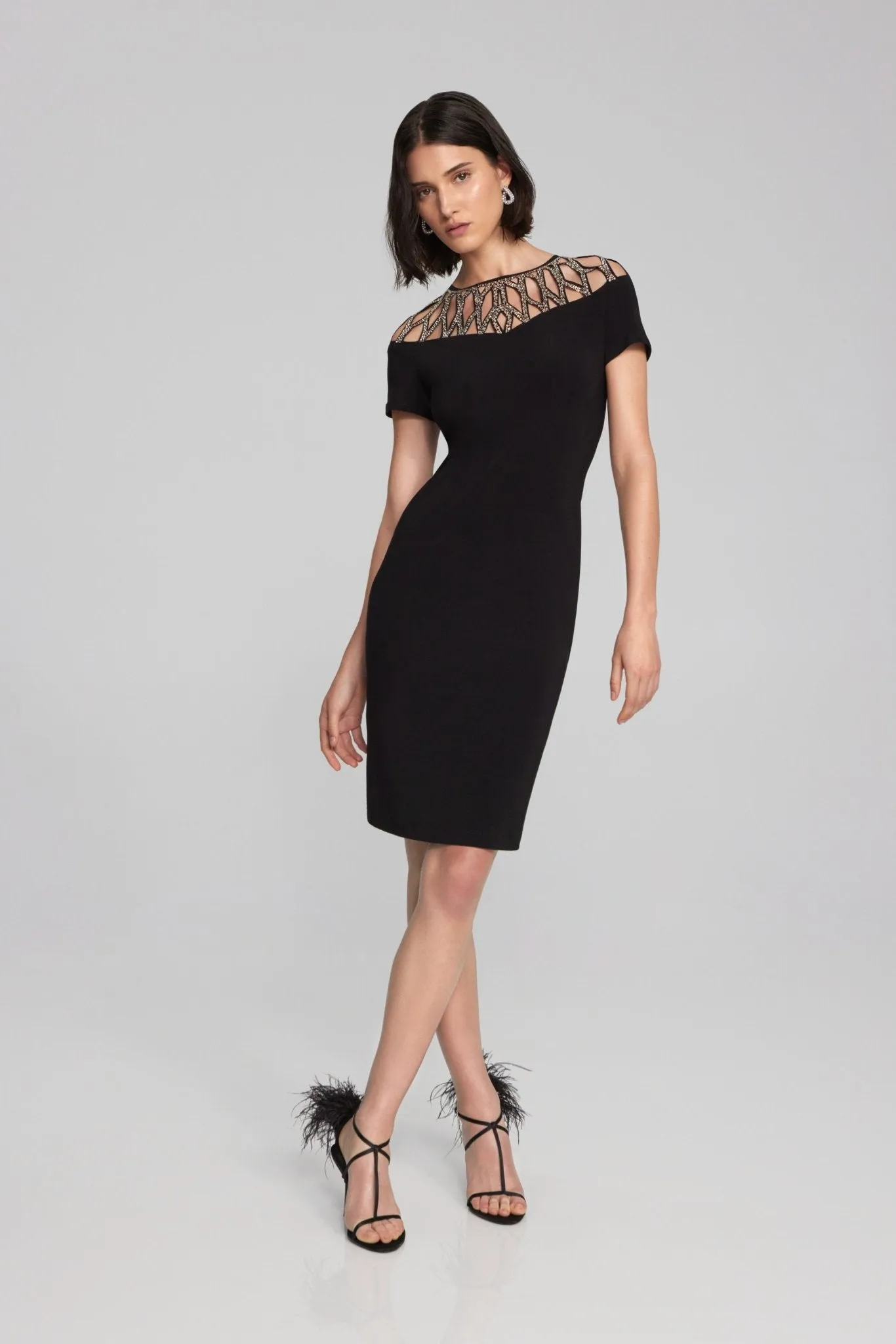 Silky Knit Sheath Dress