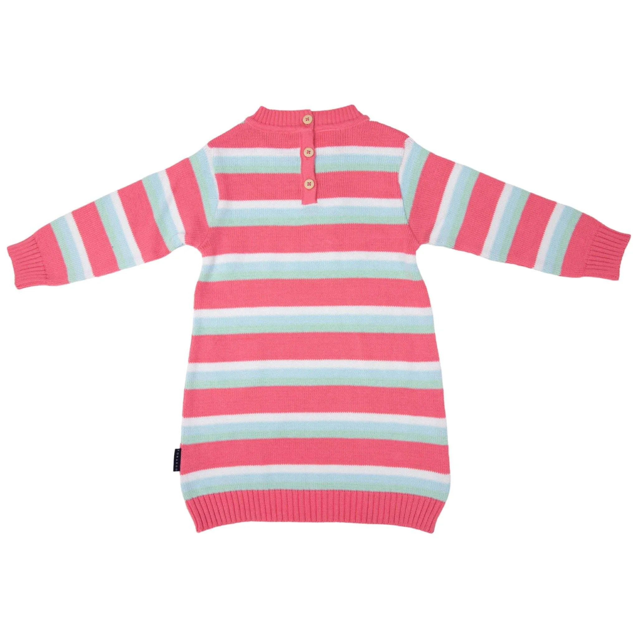 Striped Knit Dress Tea Rose Stripe