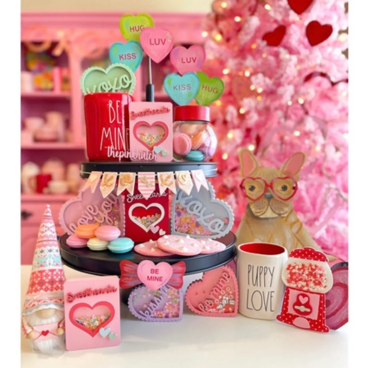 Talking Hearts Finial Celebrate Everyday