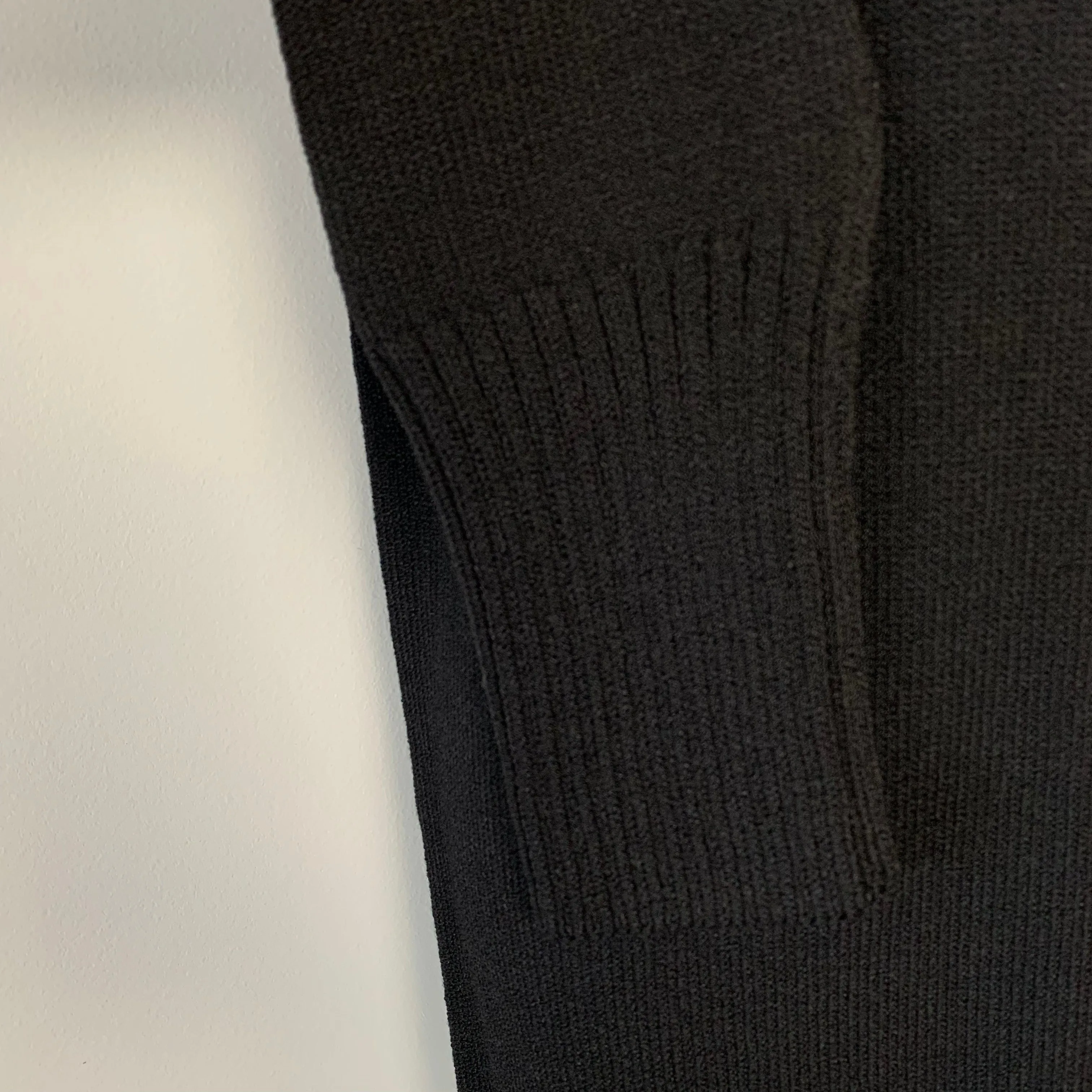 Vintage Helen HSU N.Y. Knit Polo Dress Black XS