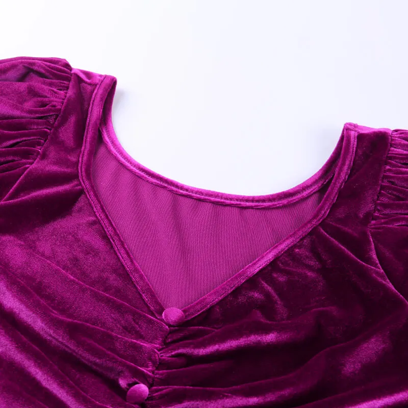 Women's Autumn V-Neck Ruched Skinny Mini Dress