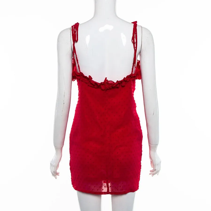 Women's Summer Casual Backless Mini Dress