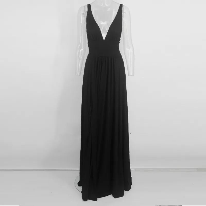 Women's Summer Sleeveless V-Neck Long Dress