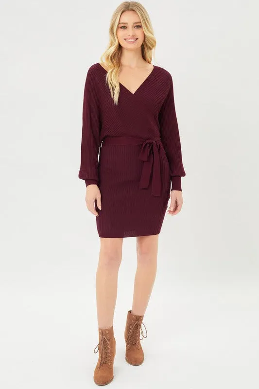 Wrap Knit Dress