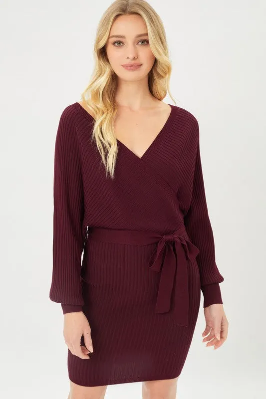 Wrap Knit Dress