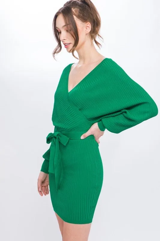 Wrap Knit Dress