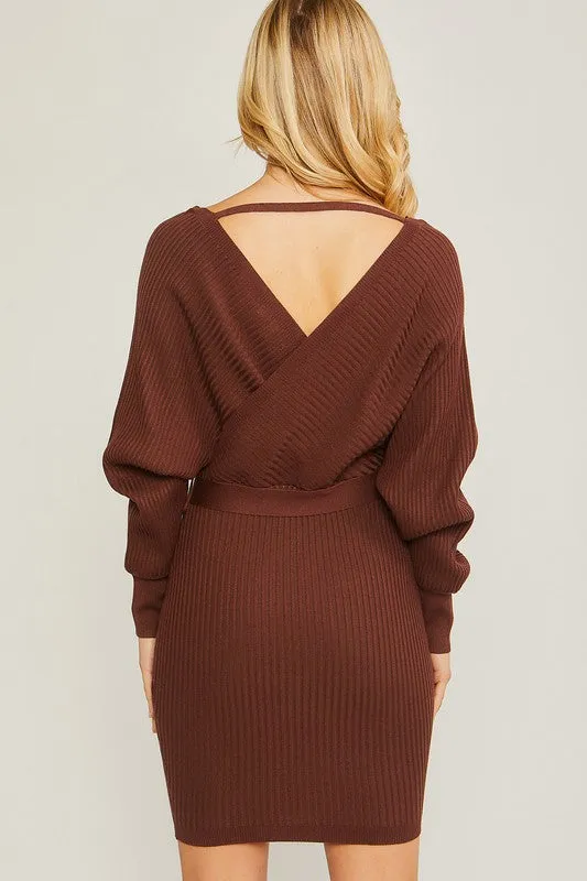 Wrap Knit Dress